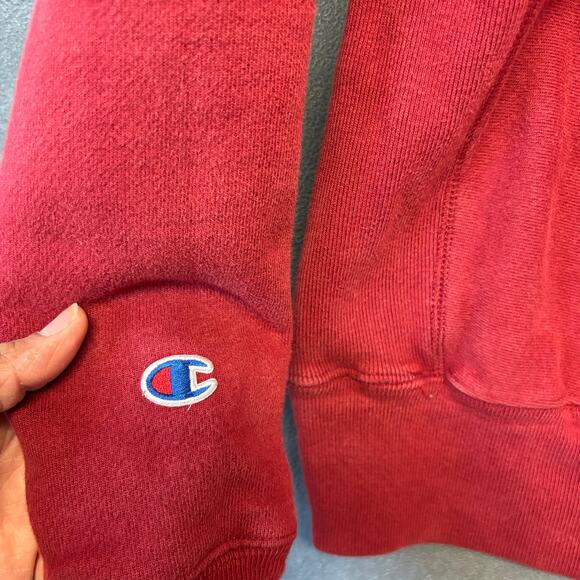 Vintage Champion Reverse Weave Hoodie Sweatshirt Mens Small Heavy-Duty Grunge - Picture 10 of 12